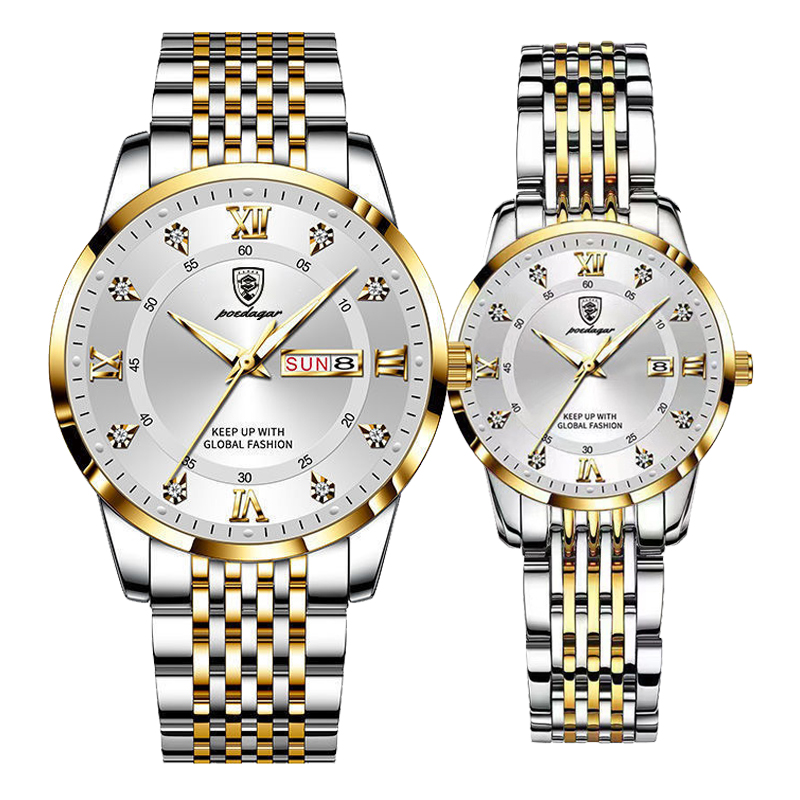 New Couple Luminous Watch With Date / Week 